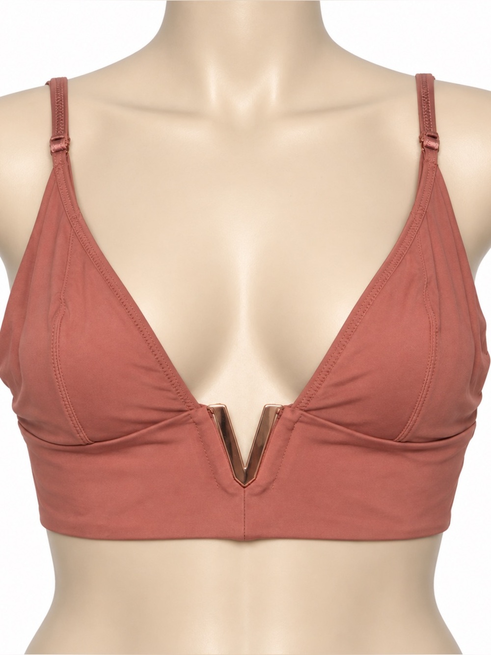 3/$25 ✨ Victoria’s Secret V Hardware Plunge Bikini Top Medium